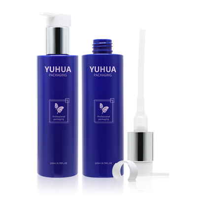 Shampoo 200ml Botol Kemasan Plastik Biru Dengan Pompa