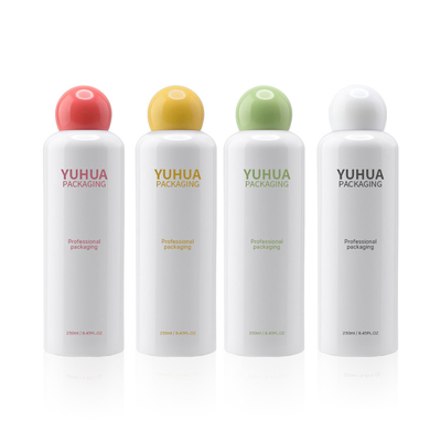 200ml 250ml botol jus buah plastik bening PET wadah kosmetik ramah lingkungan putih