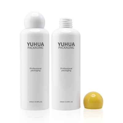 200ml 250ml botol jus buah plastik bening PET wadah kosmetik ramah lingkungan putih