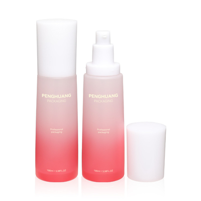 Set Botol Kosmetik Bentuk Bulat Perawatan Kulit Kaca Asam Hyaluronic