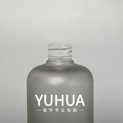 Botol Kemasan Plastik Abu-Abu 500ml Perawatan Tubuh Frosted Daur Ulang