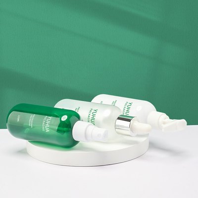 120ML 150ml Botol Penetes Plastik Hijau Sablon Sutra Kemasan Krim Lotion