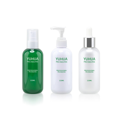 120ML 150ml Botol Penetes Plastik Hijau Sablon Sutra Kemasan Krim Lotion