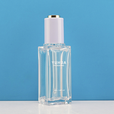Botol Kemasan Plastik 50ml Twist Push Button Tekan Botol Penetes Serum Bening