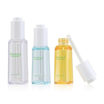 30ml 50ml Botol Serum Plastik PETG Kustom Dengan Tutup Penetes