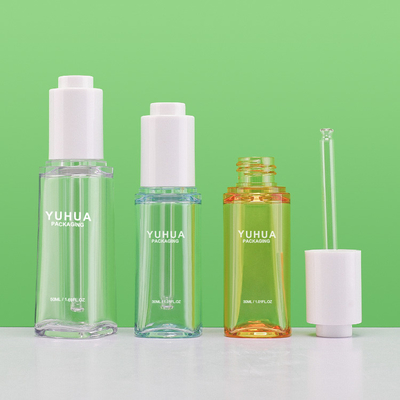 30ml 50ml Botol Serum Plastik PETG Kustom Dengan Tutup Penetes
