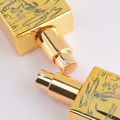 15ml 50ml 120ml Glossy Golden Serum Botol Kaca Semprot Parfum Minyak Pakcaging