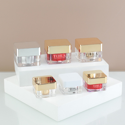 5g 10g Acrylic Square Cream Pot Jar Untuk Kemasan Perawatan Kulit
