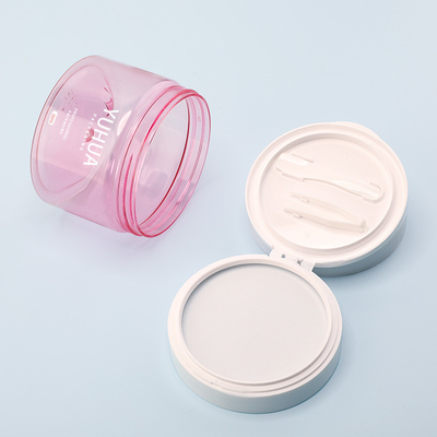 Body Scrub Jar Kemasan Plastik 360G Dengan Scoop Custom Logo