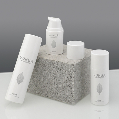 Botol Kemasan Plastik Kustom 15ml 30ml 50ml Botol Tanpa Udara Putih
