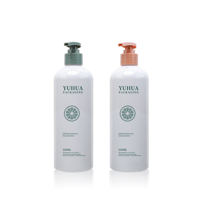 Cylinder Frosted Cream Lotion Kemasan Botol Sampo Dengan Pump 550ml