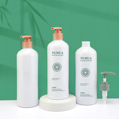 Cylinder Frosted Cream Lotion Kemasan Botol Sampo Dengan Pump 550ml