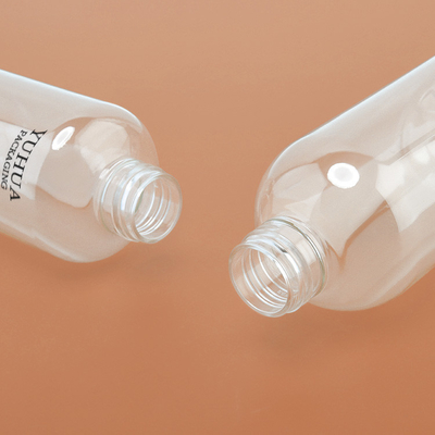Botol Lotion Plastik PET Ringan Bentuk Dasar Bulat 8.45oz