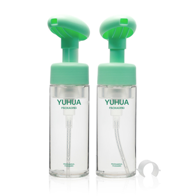 Botol Busa Plastik Pembersih Wajah 100ml Dengan Cap Lotion Spray