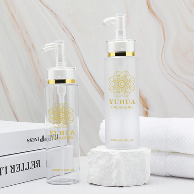 180ml 200ml Botol Pompa Kosmetik PET Untuk serum Lotion Wajah