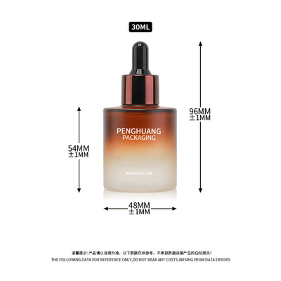 Botol Penetes Serum Silinder Anti Bocor Kapasitas 30ml 50ml