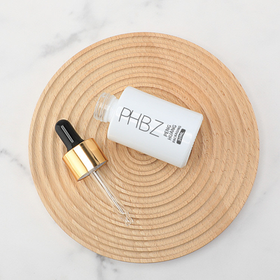30ml 1oz Botol Serum Minyak Putih Dengan Cap Dropper Disesuaikan Logo