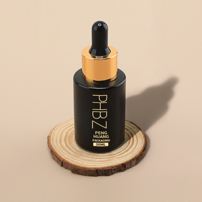 Percetakan khusus Serum Dropper Botol 30ml Kaca Botol Minyak Esensial