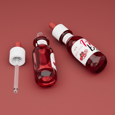Botol minyak esensi Serum Toner Kaca Non - beracun Untuk kemasan kosmetik