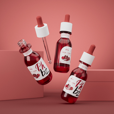 Botol minyak esensi Serum Toner Kaca Non - beracun Untuk kemasan kosmetik