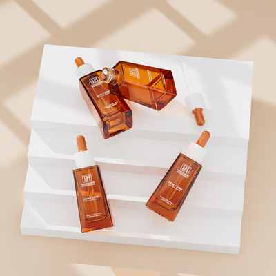 Botol Dropper Serum Minyak 30ml Trapezoid Klasik Untuk Kemasan Perawatan Kulit