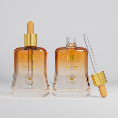 Botol Serum Minyak Esensi 50ml Dalam Kemasan Perawatan Kulit Dengan Pencetakan Screen Sutra