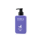 Purple Plastic Lotion Bottle With Press Pump 200ml For Shampoo