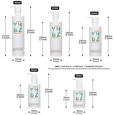 Grosir Botol Plastik Cosmetic Shampoo Lotion Pompa Botol dengan Logo Disesuaikan