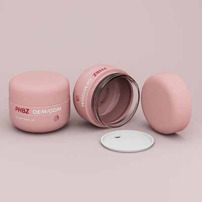 Luxury Round Empty 100g Cream Kaca Botol untuk Wajah Cream Body Scrub Masker Wajah Butter
