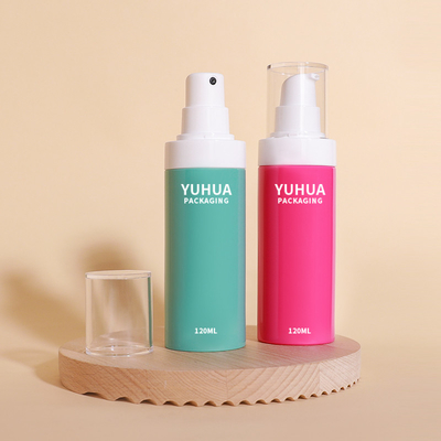 Botol Pompa Semprot Plastik Berwarna 120ml Kosong Putih halus untuk Air Toner Tubuh