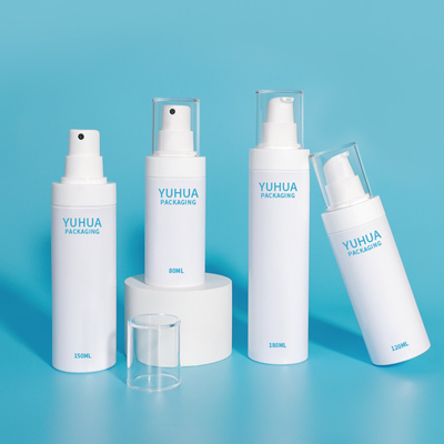 Logo yang disesuaikan 120ml 150ml 180ml Botol Pompa Semprotan Plastik Putih dengan Semprotan Kabut halus