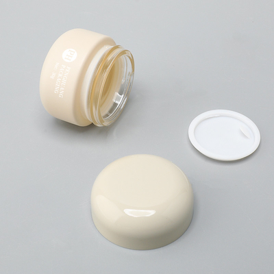 Custom Matte Printed Cosmetic Glass Jars dengan Screw Caps Eye Cream Lip Balm Cream Jar