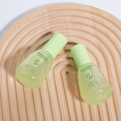 Avocado Green Clear 30ml Kaca Cairan Bottle Untuk Pengemasan Perawatan Kulit