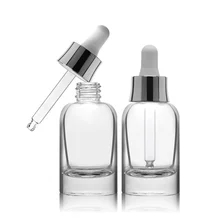 OEM ODM Botol Serum Minyak Rambut Dengan Dropper Kaca 30ml 1oz Kontainer Kemasan Kosmetik