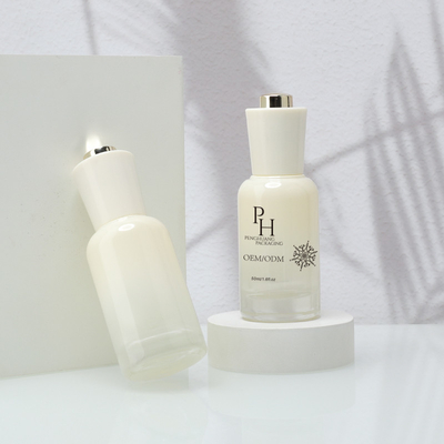 OEM ODM Botol Serum Minyak Rambut Dengan Dropper Kaca 30ml 1oz Kontainer Kemasan Kosmetik