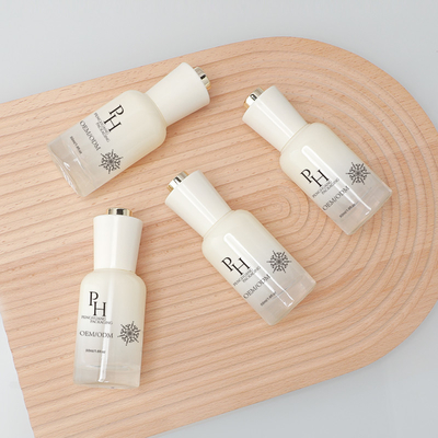 OEM ODM Botol Serum Minyak Rambut Dengan Dropper Kaca 30ml 1oz Kontainer Kemasan Kosmetik