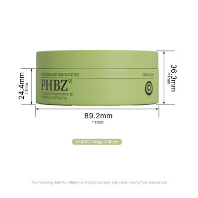 Custom Logo 100G Botol Kaca untuk Wajah Krim Body Scrub Masker Wajah dengan Tutup