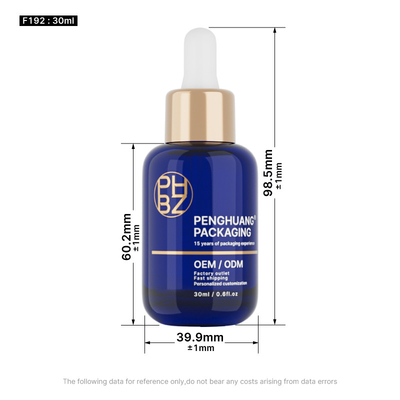 30ml Botol Serum Dropper Kaca Bulat Untuk Perawatan Rambut Minyak Esensial