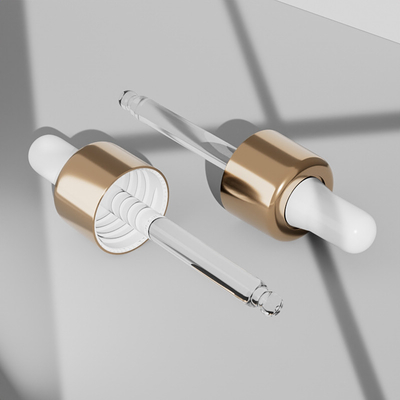 Logo yang disesuaikan 30ml Botol Dropper Kaca Bulat Kosong Untuk Minyak Serum