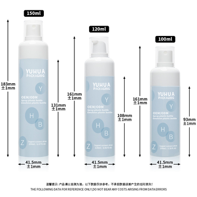 Botol Semprot Kabut halus Plastik 100ml 120ml 150ml Botol Semprot Atomizer Kosmetik Kosmetik