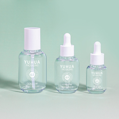 15ml 30ml 50ml PETG Serum Dropper Botol Perawatan Kulit Kemasan Kosmetik Bottle Lotion Cream Jelas
