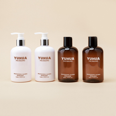 250 ml Bottle Plastic Shampoo Pet Lotion kemasan kosmetik Botol dengan pompa
