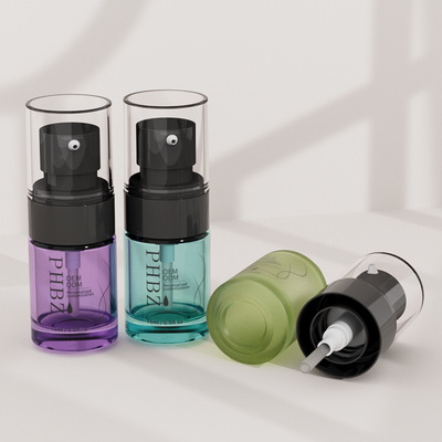 15ml botol dasar kaca beku untuk kosmetik yang dapat disesuaikan