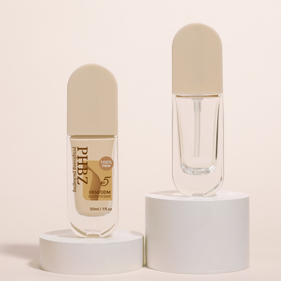 Botol Listrik Dasar Kaca 30ml Bentuk Elips Botol Lotion Krim Cairan