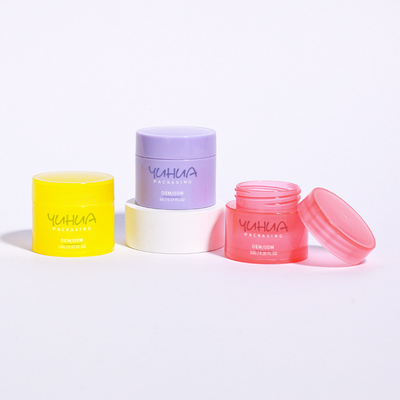 Custom Logo Plastik Pengemasan Botol 5g 10g 15g Lip Balm Botol Dengan Tutup