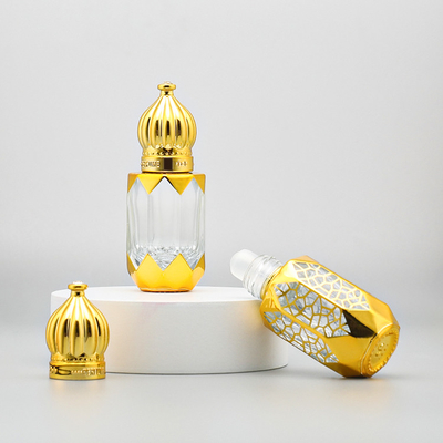 6ml 8ml 12ml Empty Glass Roll On Bottle Luxury Cosmetic Packaging Container Perfume Botol Minyak Esensial