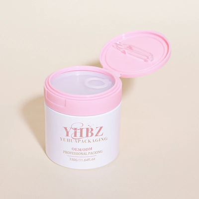 ODM / OEM Skincare Packaging Jar Dengan Tutup Daur Ulang Kontainer Krim Wajah