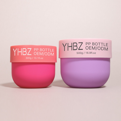 Grosir Botol Krim Mentega 50/75/100/150/200/300/500g Wides Mouth Round Body Scrub Container