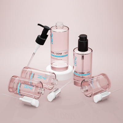 Botol Kosmetik Kaca Disesuaikan 100ml 120ml 150ml Serum Lotion Pompa Botol