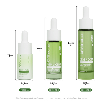 Botol Dropper Serum Kaca 5ml 10ml 15ml Botol Kaca untuk Minyak Esensi